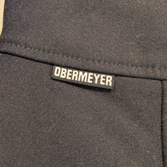 Obermeyer Ski Pants Women's Vintage Stirrup Black Wool Nylon Y2K - Size 10L - Picture 7 of 10